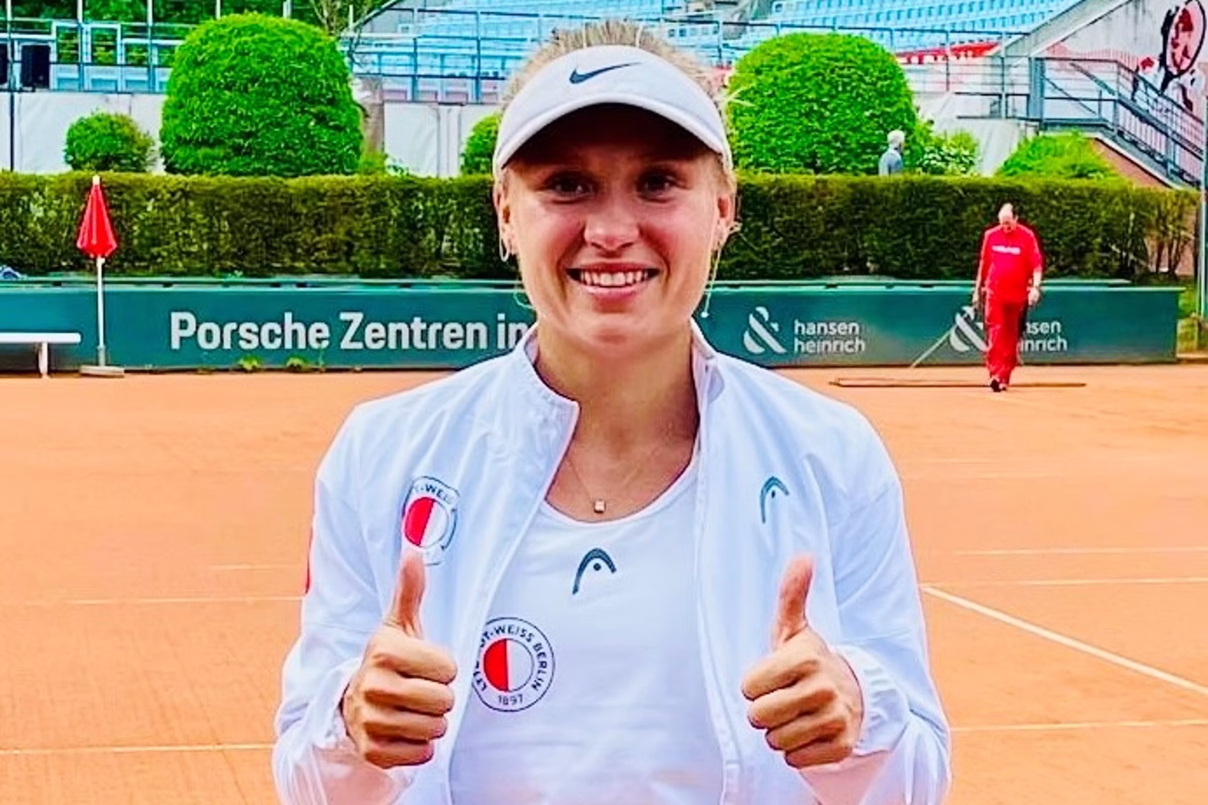 Clay-court photo from Yuliia’s successful 2024 European clay swing.