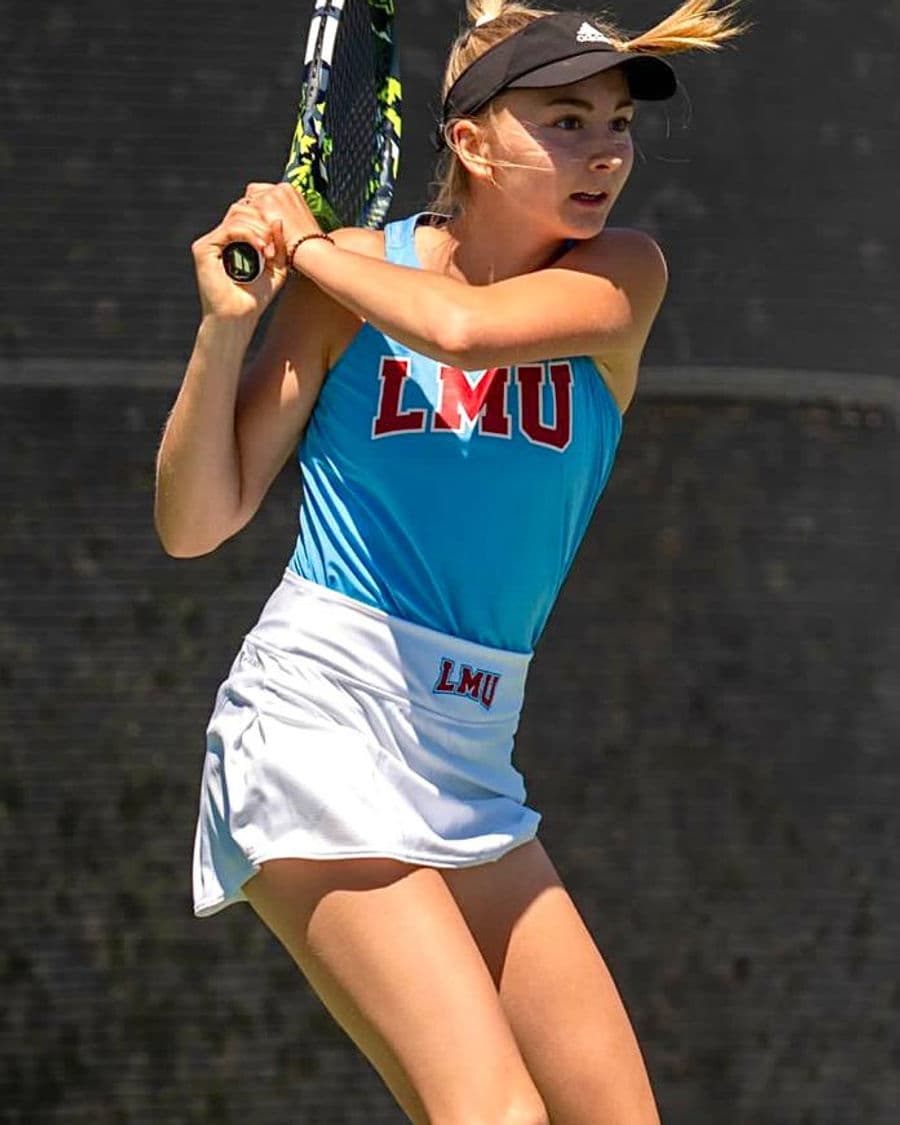 Kim-Michaela Zahraj β full scholarship player on the Loyola Marymount University tennis team.