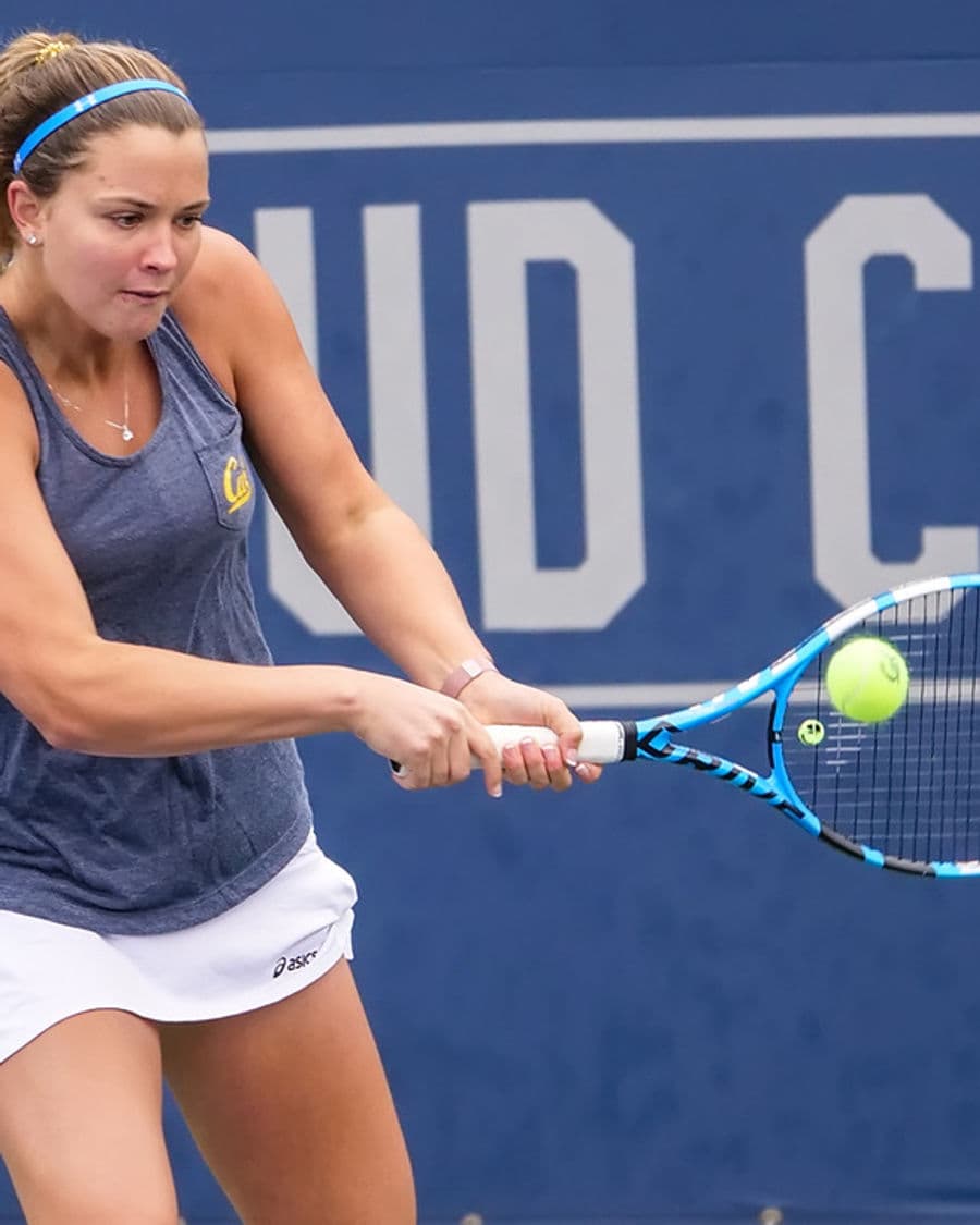 Olivia Hauger β co-captain on the UC Berkeley tennis team.
